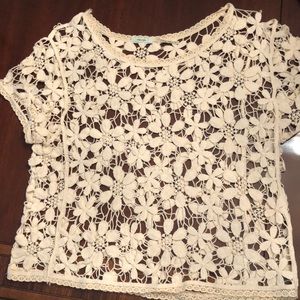 Kimchi Blue crochet top, sz small